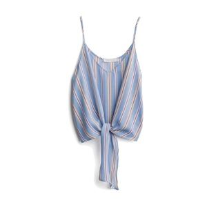 Lush Parina Tie Front Crop Cami Blouse